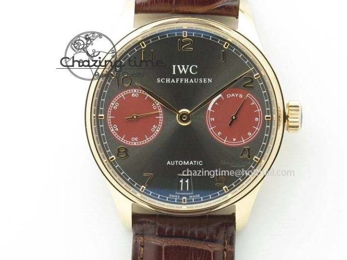 MIROTIME 0509 Minimalist Portuguese 40mm Chrono SS Black Dial On Black Leather Strap A 7382